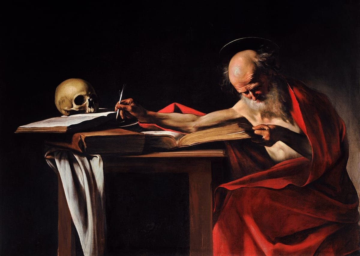Caravaggio, «Sant Jeroni escrivint» (c. 1605)