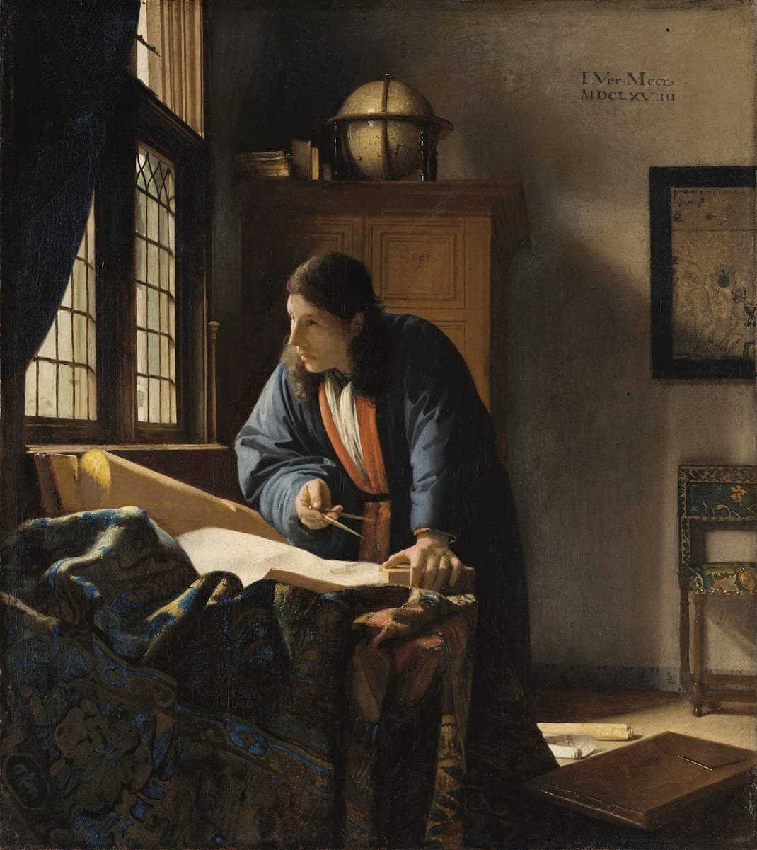 Johannes Vermeer, «El geògraf» (c. 1669)