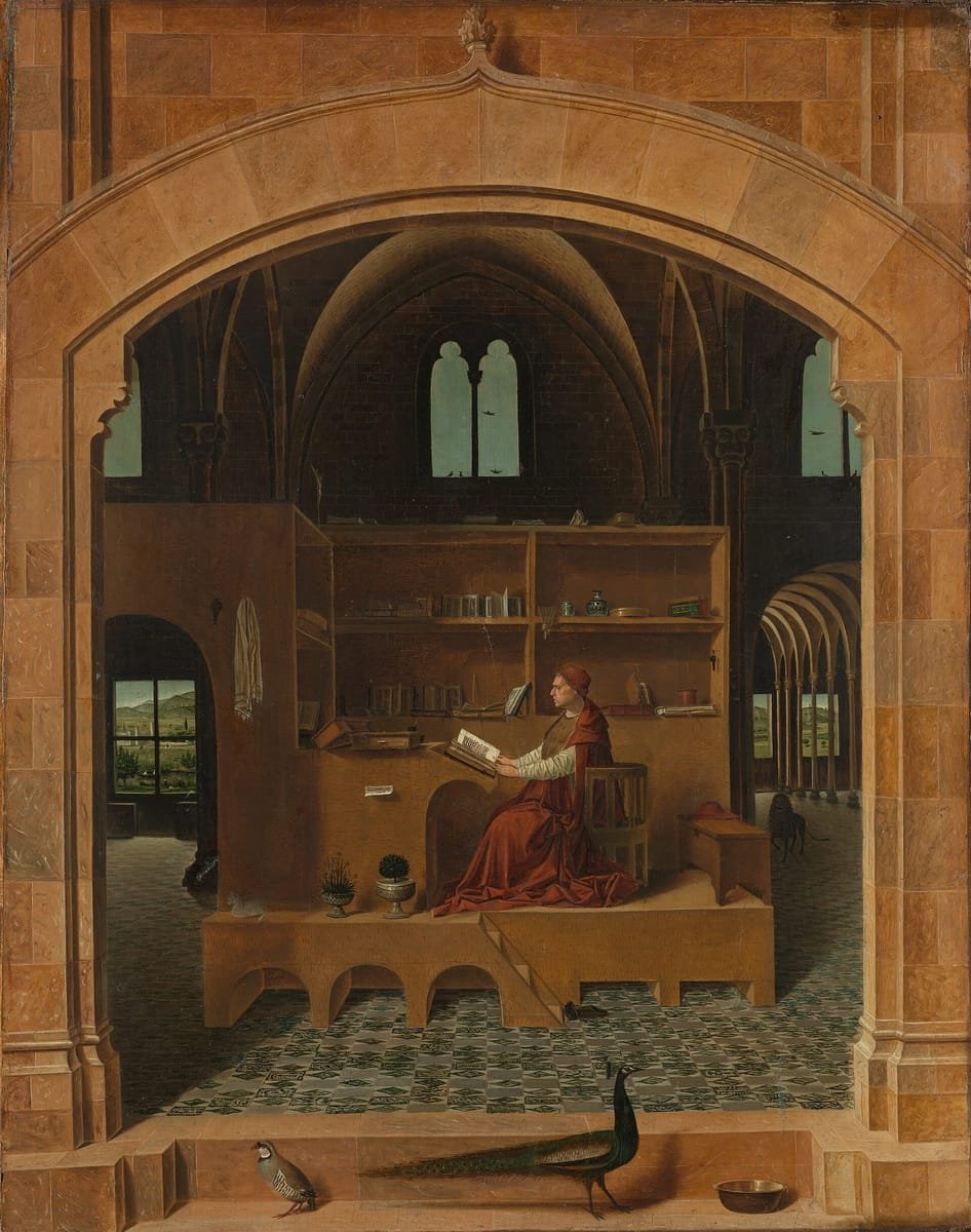 Antonello da Messina, «Sant Jeroni a l'estudi» (c. 1475)